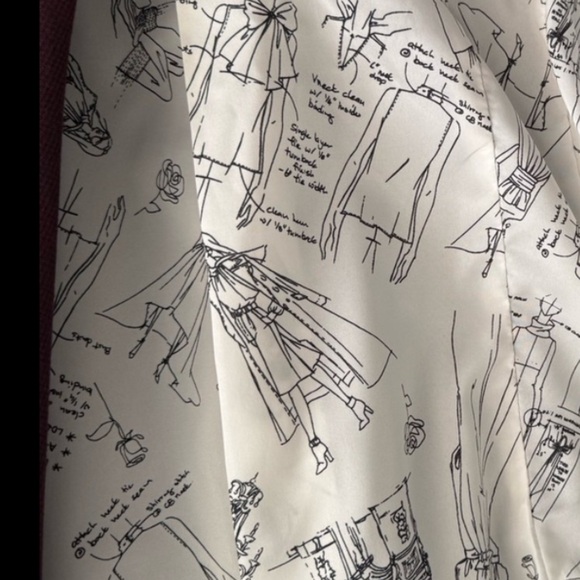 WHBM Signature Blazer Houndstooth Two Button Suiting Jacket Red Black Size 12 - Picture 15 of 15